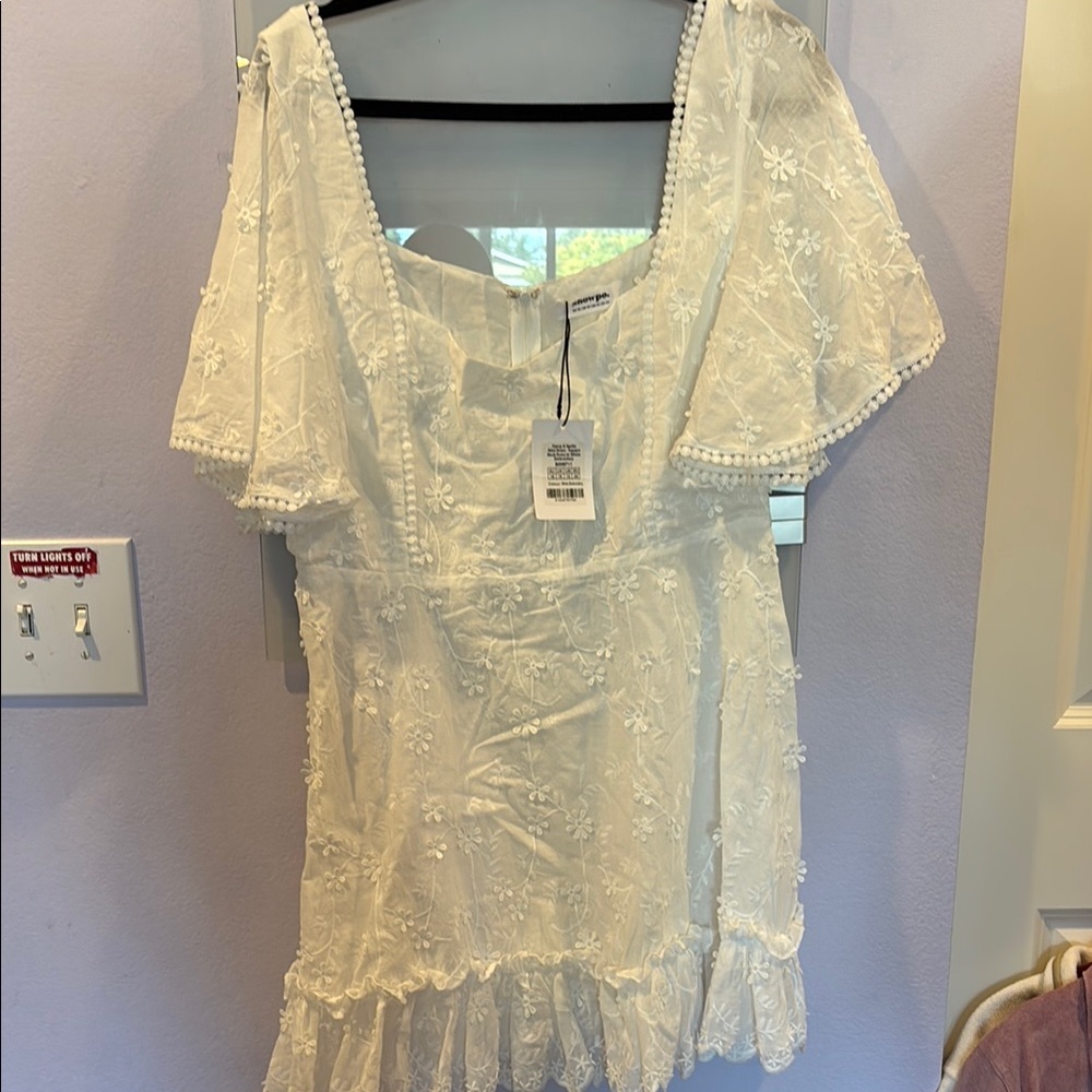 Showpo White Floral Lace Blouse